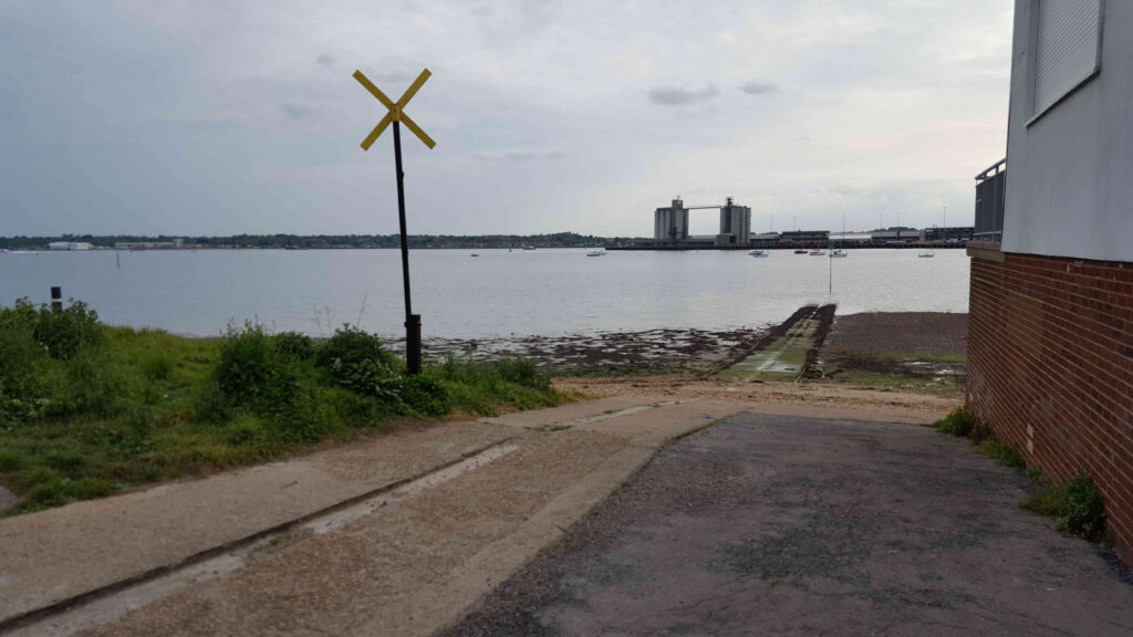 The slipway at Southampton Sailing Club