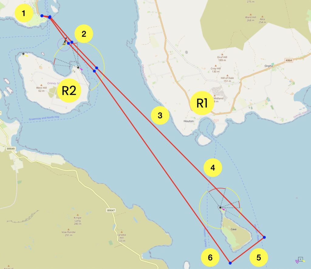 Image: Map of the track around Cava.